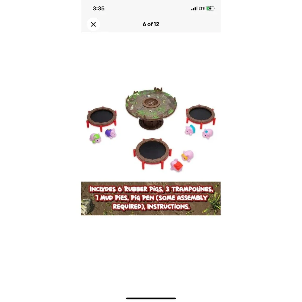 Pigs on Trampolines Game New PlayMonster Kids Board Game